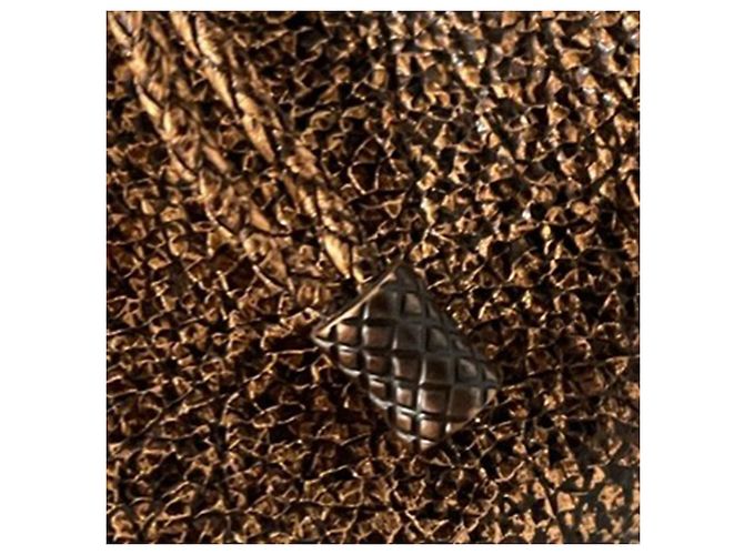 Borsa a sacchetto Bottega Veneta in pelle Cervo bronzo Metallico - vista 9