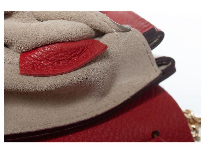 Borsa Drew Chloé in pelle rossa Rosso - vista 10