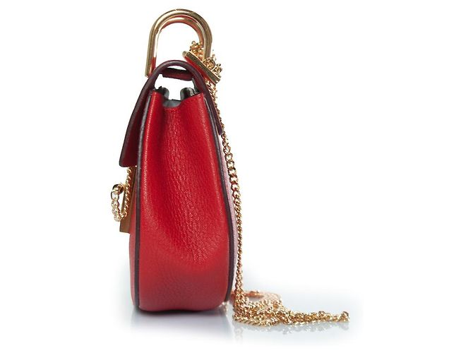 Borsa Drew Chloé in pelle rossa Rosso - vista 2