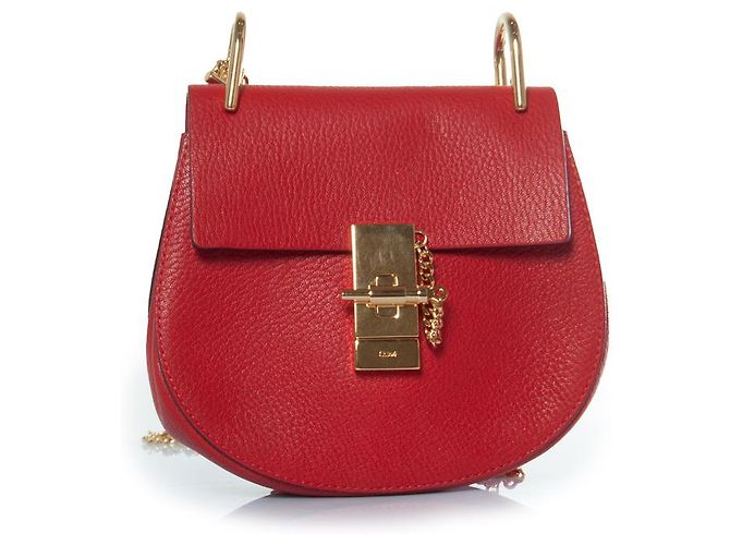 Borsa Drew Chloé in pelle rossa Rosso - vista 6