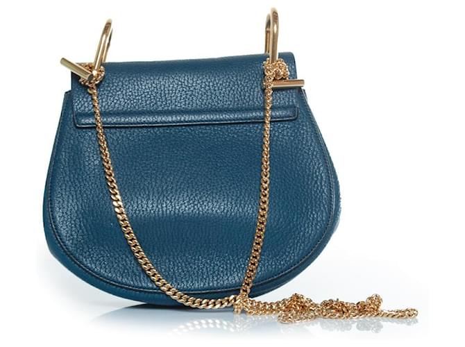 Bolso Drew de cuero azul Chloé - vista 4