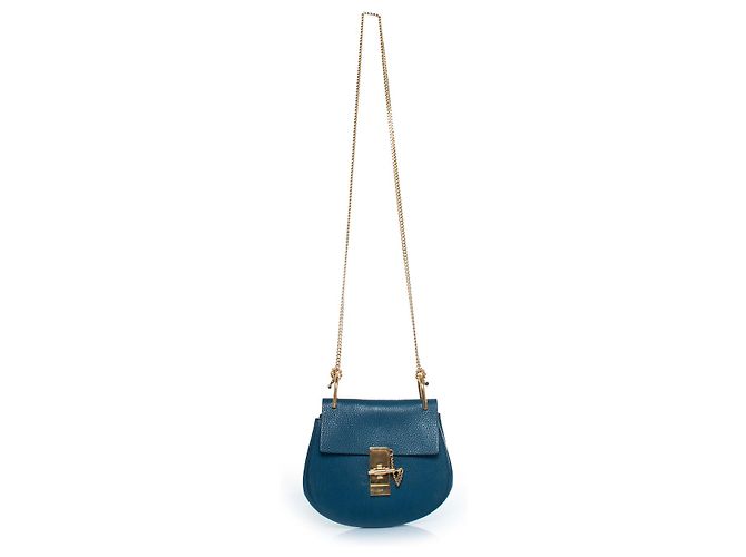 Bolso Drew de cuero azul Chloé - vista 7