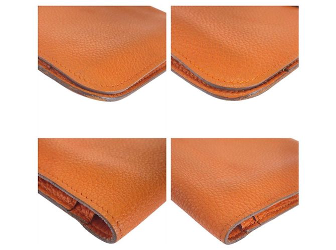 Hermès Portafoglio Lungo GM Dogon Hermes Arancione - vista 3