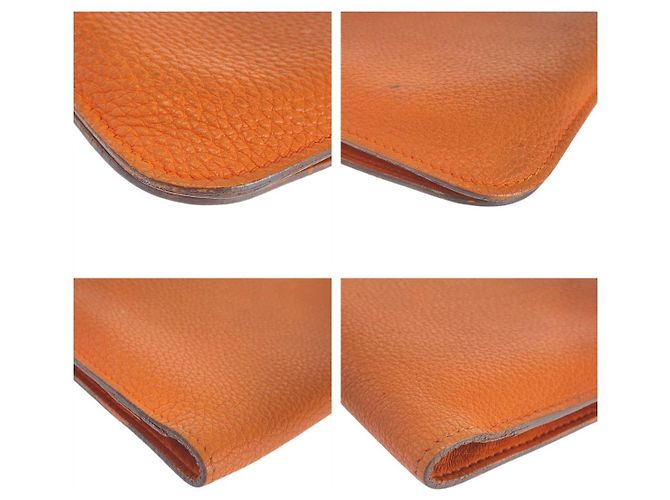 Hermès Portafoglio Lungo GM Dogon Hermes Arancione - vista 4