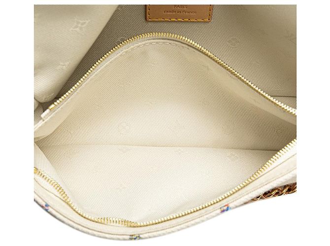 Ivy Monogram Jacquard Geldbörse mit Kette von Louis Vuitton Weiß - Ansicht 5