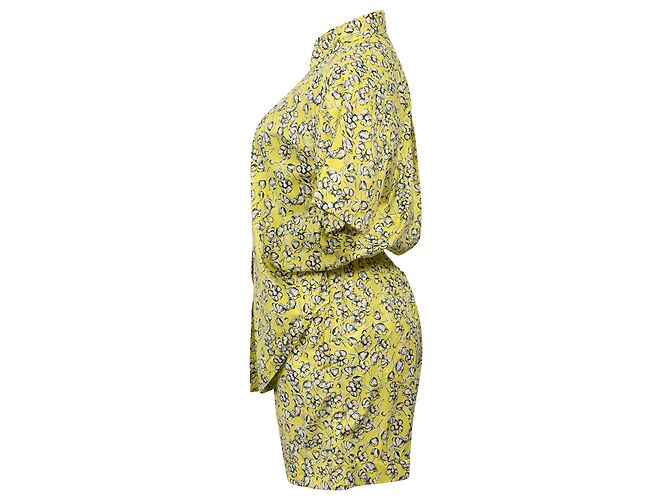 Max Mara Set di camicia e pantaloni corti stampati floreali Max & Co in cotone giallo - vista 2