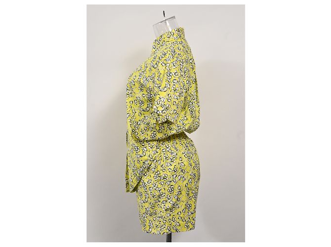 Max Mara Set di camicia e pantaloni corti stampati floreali Max & Co in cotone giallo - vista 7