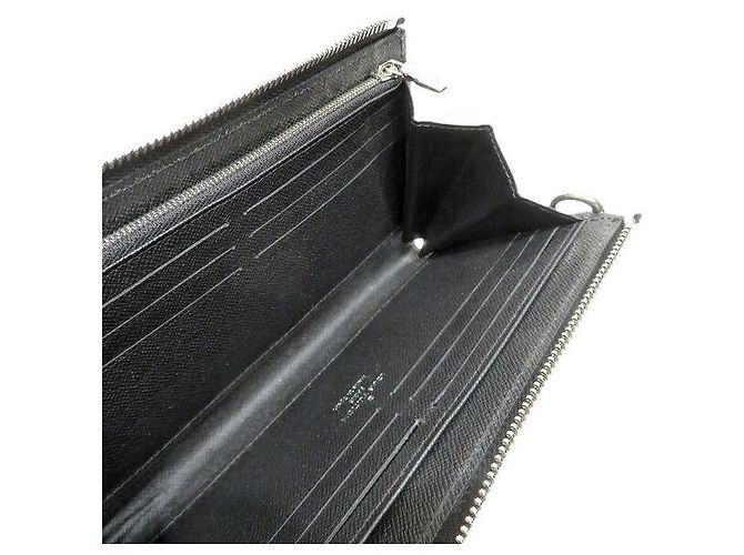 Louis Vuitton Damier Graphite Zippy Geldbörse N60379 Schwarz - Ansicht 2