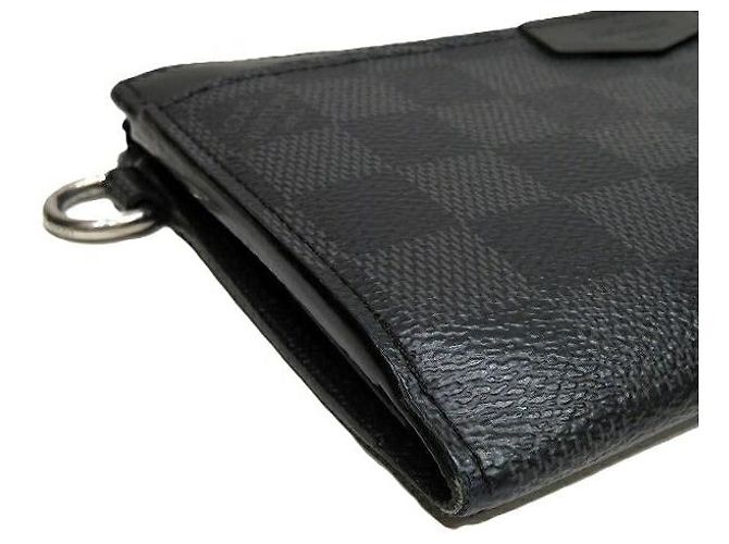 Louis Vuitton Damier Graphite Zippy Geldbörse N60379 Schwarz - Ansicht 6