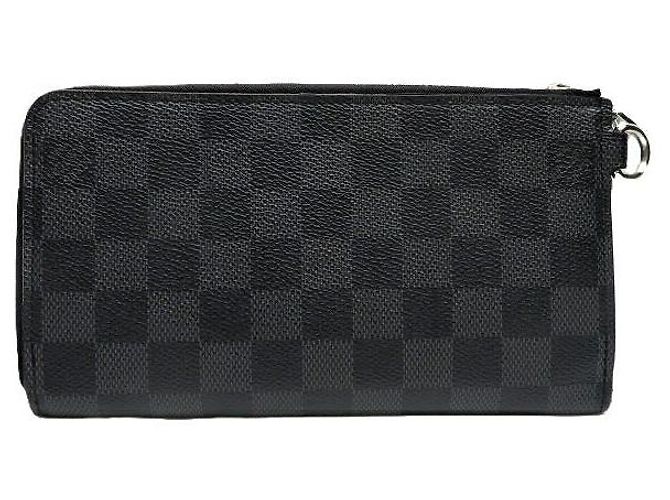 Louis Vuitton Damier Graphite Zippy Geldbörse N60379 Schwarz - Ansicht 8