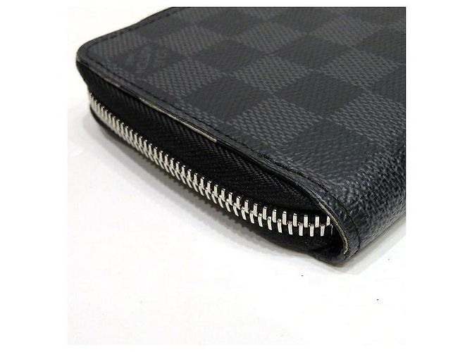 Louis Vuitton Damier Graphite Zippy Geldbörse N60379 Schwarz - Ansicht 9