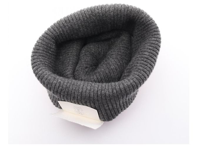 Brunello Cucinelli rotes Cashmere-Strickmütze - Ansicht 3