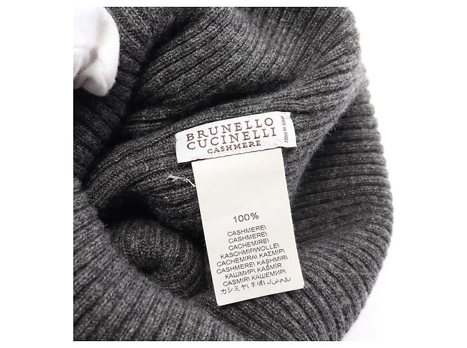 Brunello Cucinelli rotes Cashmere-Strickmütze - Ansicht 4