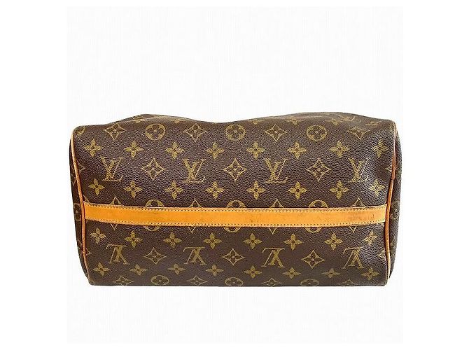 Sac à main Louis Vuitton Monogram Speedy 30 T41526 Marron - vue 3