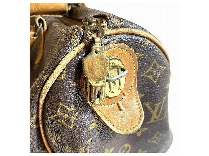 Sac à main Louis Vuitton Monogram Speedy 30 T41526 Marron - vue 8
