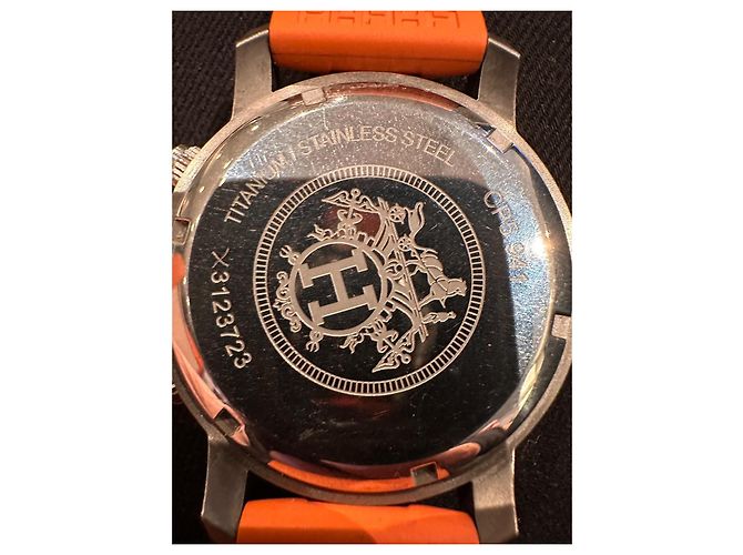 Constance Relógio Hermès Clipper Quartzo Aço Laranja 41mm - vista 4