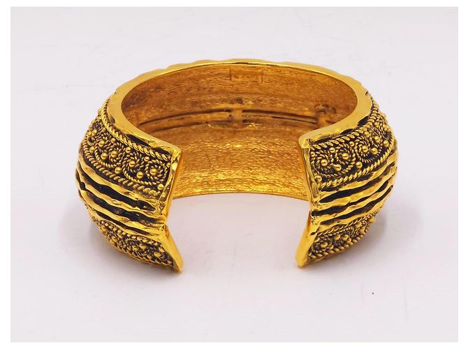 Bracciale e bangles bizantini vintage degli anni '70 di Chanel Gold hardware - vista 2