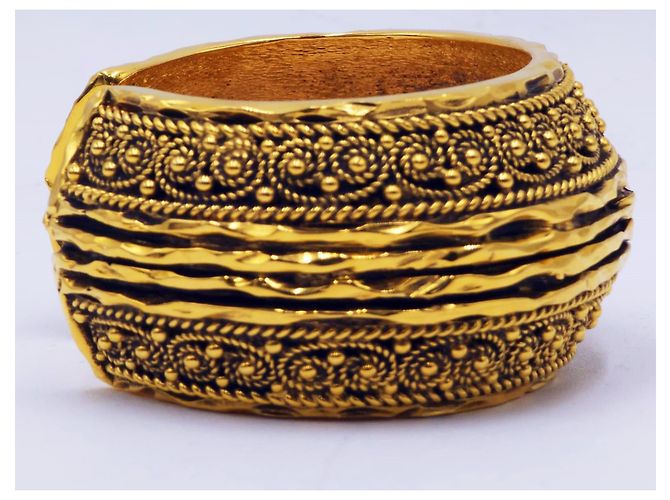 Bracciale e bangles bizantini vintage degli anni '70 di Chanel Gold hardware - vista 6