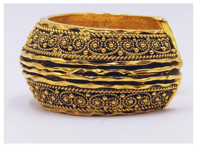 Bracciale e bangles bizantini vintage degli anni '70 di Chanel Gold hardware - vista 7