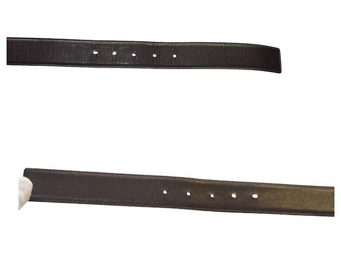 Gucci Gürtel aus schwarzem Leder mit großem G Monogramm - Ansicht 5