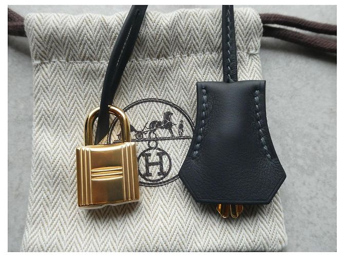 bell, pull tab and lock hermès new for hermès bag dustbag Grey - view 2