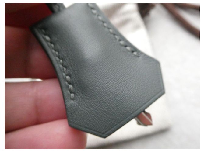 campanella, cerniera e lucchetto hermès nuovo per borsa hermès dustbag Grigio - vista 3