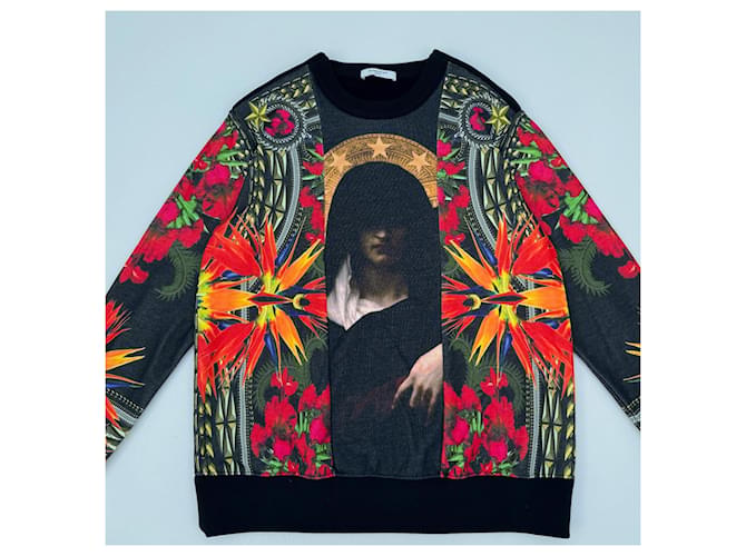 Suéter Givenchy Estampa Madonna Patchwork Multicor - vista 5