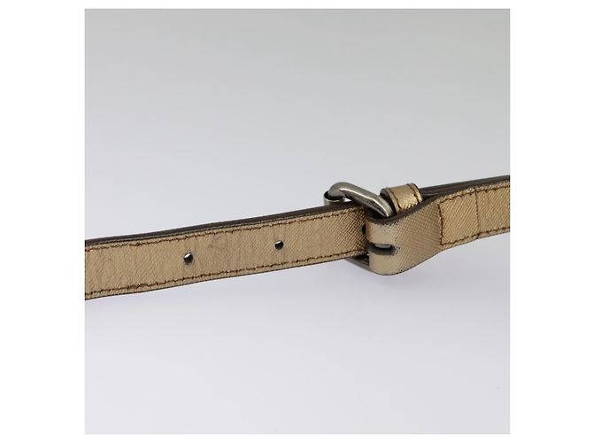 Borsa a spalla Burberry Nova Check in tela di pelle beige oro Auth hk1797 D'oro - vista 10