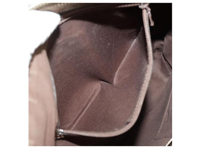 Borsa a spalla Burberry Nova Check in tela di pelle beige oro Auth hk1797 D'oro - vista 23