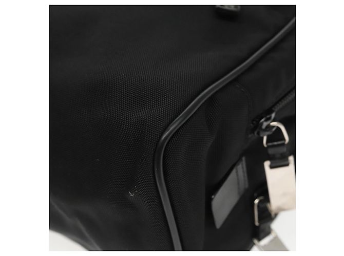 Borsa a mano GUCCI in nylon nero argento autentica mr639 - vista 10