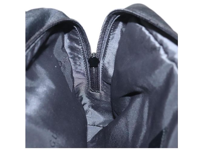 Borsa a mano GUCCI in nylon nero argento autentica mr639 - vista 18