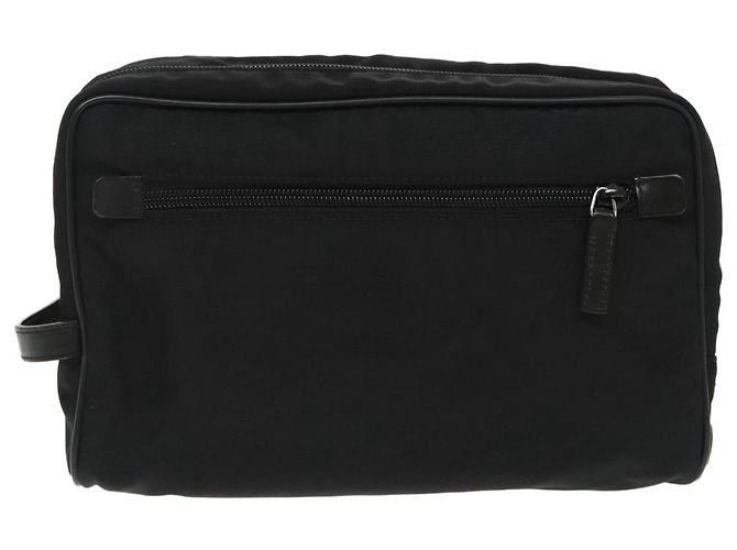 Borsa a mano GUCCI in nylon nero argento autentica mr639 - vista 2
