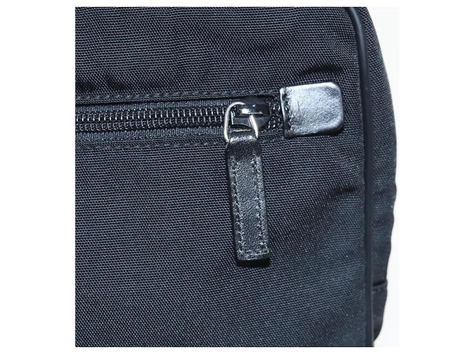 Borsa a mano GUCCI in nylon nero argento autentica mr639 - vista 21