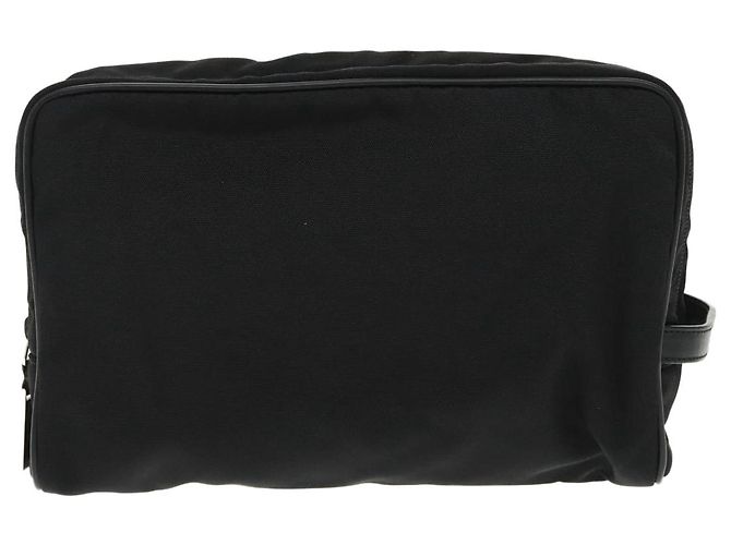 Borsa a mano GUCCI in nylon nero argento autentica mr639 - vista 3
