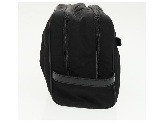 Borsa a mano GUCCI in nylon nero argento autentica mr639 - vista 5