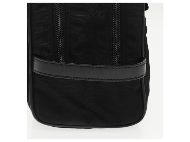 Borsa a mano GUCCI in nylon nero argento autentica mr639 - vista 7
