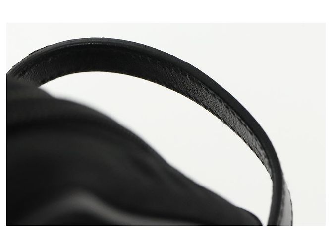 Borsa a mano GUCCI in nylon nero argento autentica mr639 - vista 8