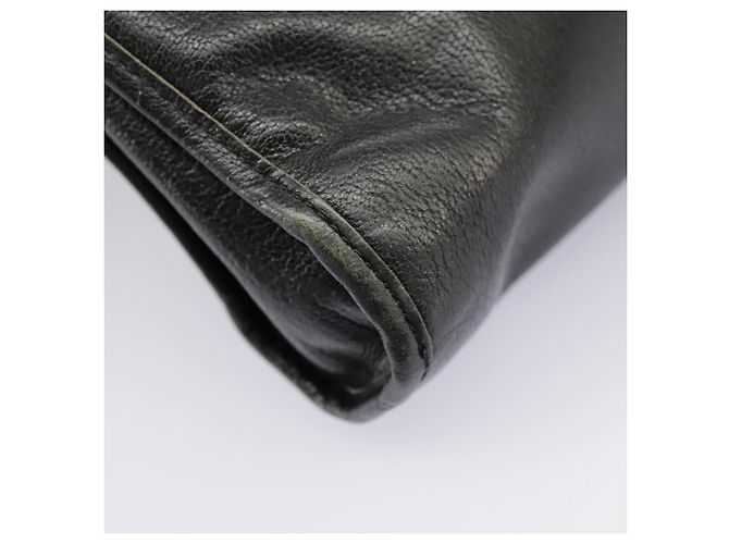 Borsa a spalla Christian Dior in pelle nera Auth 98852 Nero - vista 14
