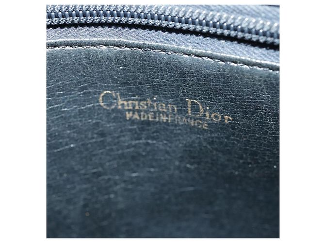 Borsa a spalla Christian Dior in pelle nera Auth 98852 Nero - vista 18