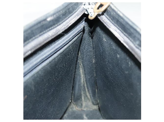 Borsa a spalla Christian Dior in pelle nera Auth 98852 Nero - vista 20