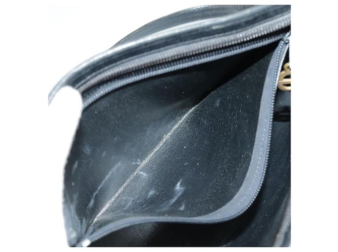Borsa a spalla Christian Dior in pelle nera Auth 98852 Nero - vista 23