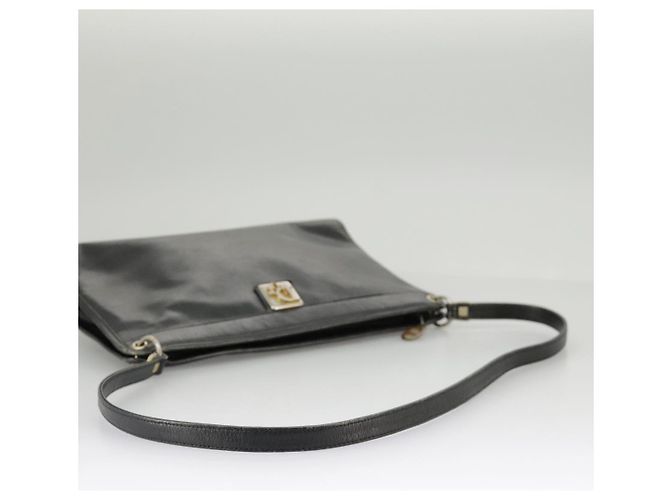Borsa a spalla Christian Dior in pelle nera Auth 98852 Nero - vista 7