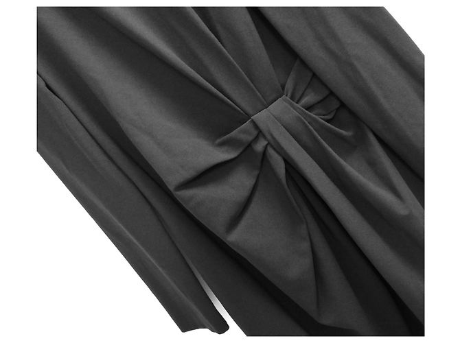 Schwarzes Kleid mit Raffung von Boutique Moschino - Ansicht 2