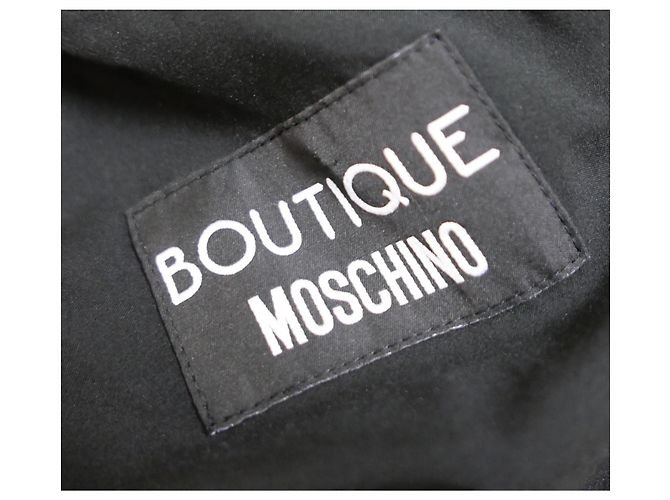 Schwarzes Kleid mit Raffung von Boutique Moschino - Ansicht 4