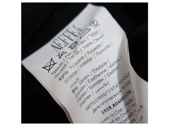 Schwarzes Kleid mit Raffung von Boutique Moschino - Ansicht 5