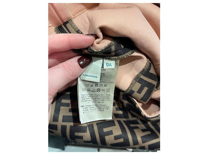 FENDI Shorts T.fr 9 Jahre Polyester Braun - Ansicht 5