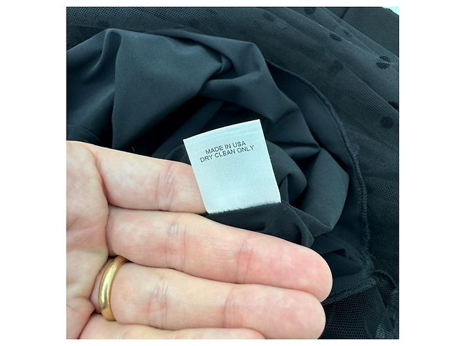 Autre Marque Michelle Mason Schulterfreies Midi-Kleid Schwarz - Ansicht 4