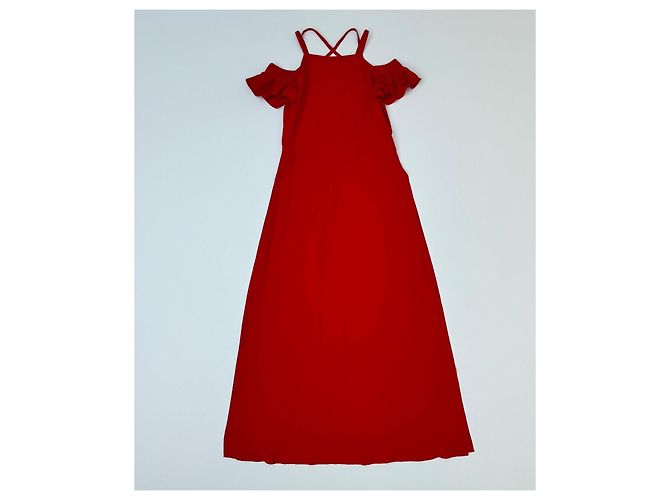 Autre Marque Adriana Degreas Maxi Kleid Rot - Ansicht 2