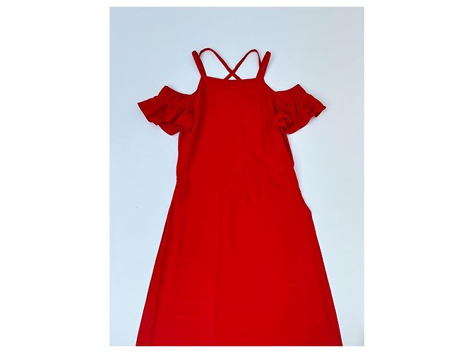 Autre Marque Adriana Degreas Maxi Kleid Rot - Ansicht 3