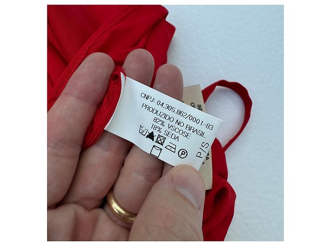 Autre Marque Adriana Degreas Maxi Kleid Rot - Ansicht 6